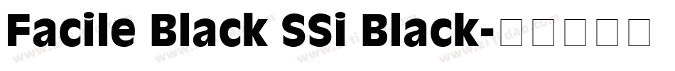 Facile Black SSi Black字体转换